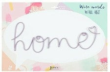 Arte de pared de alambre para el hogar color lila púrpura pastel placa colgante decoración regalo 33 cm