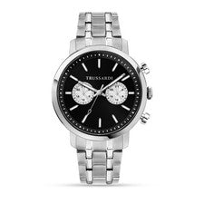 Trussardi T-Couple – Reloj Hombre Acero Plateado Crono (R2453147003)