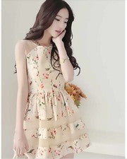 Moda Para Mujer Vestido Ajustado Floral Encaje Gasa, Vestido Princesa