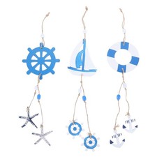 3 piezas decoración de pared para el hogar decoración colgante mediterránea temática de playa