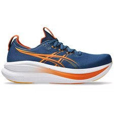 Hombre Asics Gel-Nimbus 28, Azul Crepúsculo/Anzu, 12 2E Ancho EE. UU.