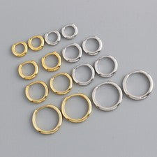 Pendientes mujer criollos redondos de plata de ley 925 color a elegir: plata oro