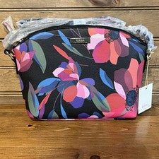 Bandolera Trina Turk PVC Mujer Bolso Floral Nuevo con Etiquetas Estilo Cúpula Bolsillos