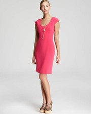 VESTIDO DE MUJER RACHEL ROY HIBISCO CUELLO REDONDO r6691 $174.00 NUEVO CON ETIQUETAS 2 XS