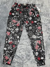 Pantalones deportivos Bel-Air nuevos estampados para hombre negro/blanco estilo D2319-Y2805 nuevos con etiquetas