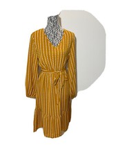 Nuevo Vestido Brovave Para Mujer Rayas en Niveles Talla M Calce Relajado Nivel