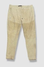 $215 Pantalones deportivos Hudson beige estilo moto para hombre talla XL
