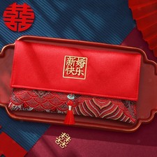 Clutch Noche Boda, Monedero Regalo, Bolso Moda Mujer Ligero, Rojo