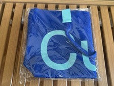 Bolso de Mano Curves Tejido Azul Azul Azul Sean Marrón NUEVO SE ENVÍA HOY