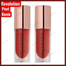 Brillo de labios Revolution Pout Bomb x2 brillo de labios relleno, color jugoso, para 2 tubos