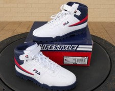 BOTA FILA V13 ZAPATILLAS DE CUERO BLANCO TALLA USA 12 HOMBRE NUEVAS EN CAJA