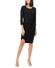 Body INC para mujer negro ajustado joya cuello por encima de la rodilla negro XL