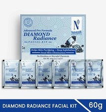 Kit facial NutriGlow NATURAL'S Diamond Radiance para piel sin acné y manchas, 60 gm