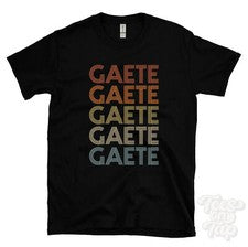CAMISETA GAETE ESTILO RETRO REPETIDO Hombre y Mujer Novedad Genial Nombre Regalo