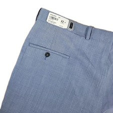 NUEVO PANTALÓN DE LANA CORBIN SUPER 110'S PIEL DE TIBURÓN SÓLIDOS 42R Sin dobladillo Nuevo con etiquetas