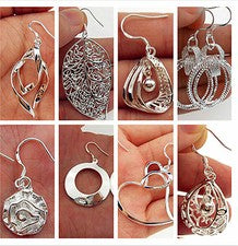 NUEVO Moda 925 Plata Esterlina Chapado Dama Aro Colgante Pendiente Joyería Gota para la Oreja