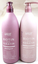 Paquete de 2 champú y acondicionador SJ Hair Care ~ queratina y biotina 32 oz cada uno ¡NUEVO!!