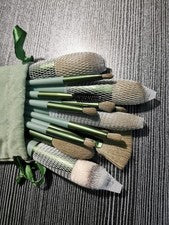 Juego de 15 brochas de maquillaje tampón polvo contorno sombra de ojos con bolsa juego de brochas