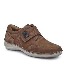 Zapatos Josef Seibel de ajuste ancho de cuero con cierre táctil - Talla