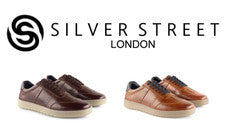 Zapatillas deportivas informales inteligentes Silver Street London Marco para hombre con cordones