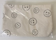 Bolso sin asas de maquillaje cosmético con diseño de sonrisa blanca para mujer