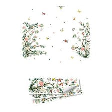 Pegatina de pared PVC con rama de árbol de flores pájaros mariposas para decoración del hogar