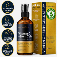 Suero facial de vitamina C para iluminar e hidratar la piel, cuidado antienvejecimiento, 2 oz