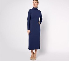 Mujer con Control Jersey Hilado Fino Control Abdomen Midi Deep Ocean Blue, L A623039