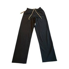 Pantalones deportivos 2Nanke negros de mezcla de algodón estilo AD203