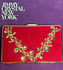 Hermoso Bolso de Mano Original Hecho a Mano Jimmy Crystal Nueva York Noche