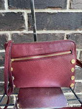 NUEVO CON ETIQUETAS $295 Hammitt Nash Pequeño 2 Bandolera Muñequera Pomodoro Cuero Rojo