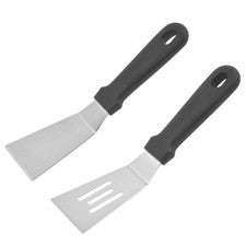 2 Stück Edelstahl Spatel 23 cm Set zum Kuchen Wenden Pfannkuchen Wenden Verwend