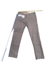 Pantalones grises clásicos estilo vintage originales para hombre talla 54 nuevos con etiquetas bolsillos delanteros y tr