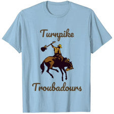 Camisa Unisex De Colección Turnpike Trovadores Banda Amante de la Música Algodón Azul Claro J626