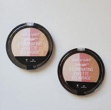 Lote De 2 Paleta Iluminadora Wet n Wild Megaglo 320 Polvo Compacto Rosa Pasarela