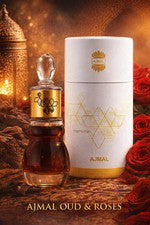 Aceite Perfume Attar Ajmal Oud & Roses 12 ml • Sellado • Unisex • Regalo de Larga Duración