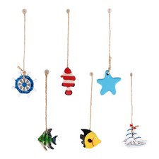 6 piezas colgantes accesorios junto al mar niños pequeños decoración del hogar moda