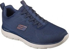 Zapato Deportivo Skechers Summits-Eckler Ajuste Ancho Para Hombre 232963 Azul Marino/Naranja Nuevo