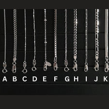 Collar cadena de plata 925 cadena blindada cadena de ancla espiga cadena de serpiente