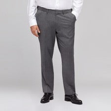 Pantalones de vestir italianos de lana elástica Bonobos Marzotto 54/32 calce recto gris claro