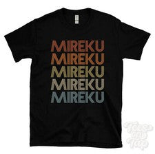 CAMISETA MIREKU ESTILO RETRO REPETIDO Hombre y Mujer Novedad Genial Nombre Regalo