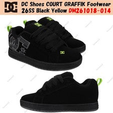 DC Shoes COURT GRAFFIK Calzado 26SS Negro Amarillo DM261018-014
