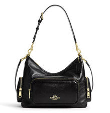 Bolso de hombro COACH Laurel bolsillos negro CES93 IMBLK hombro auténtico...