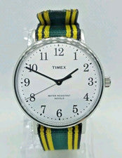 OROLOGIO UOMO TIMEX FAIRFIELD VILLAGE LUCE INDIGLO,CASSA 37mm,CINTURINO BICOLORE