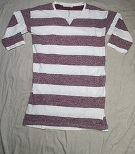 Vestido para mujer Ellison talla grande midi granate/blanco - bolsillos