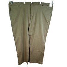 Pantalón recto plano Tommy Bahama Boracay para hombre talla 52 X30 caqui elástico
