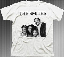 The SMITHS Will Smith Familia Divertida Música Rock Estampado Algodón Camiseta