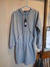 Moda Nova Para Mujer Miranda Sudadera Vestido Algodón Poliéster Talla L Nuevo con Etiquetas