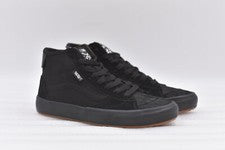 Zapatos de skate para mujer Vans The Lizzie de gamuza de caña alta en negro fatiga, talla 5
