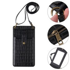 1 pieza Práctica Bolsa de Almacenamiento Ajustable Bolsa de Mensajero Elegante Bolsa de Teléfono Celular